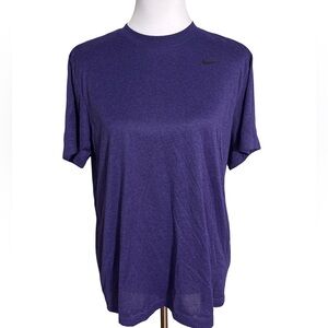 Nike Short Sleeve Loose Fit Tee in Deep Purple